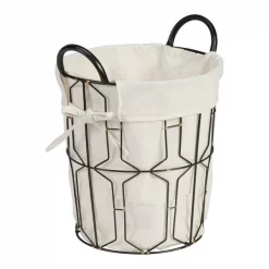 Creative Bath 32938 Greenwich Round Wire Basket; Black