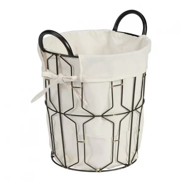 Creative Bath 32938 Greenwich Round Wire Basket; Black