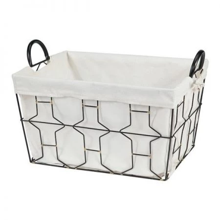 Creative Bath Products Creative Bath 32939 Greenwich Wire Large Basket; Black