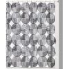 Creative Bath Products Creative Bath S1263WB Metro Circles Shower Curtain; White & Black
