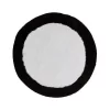 Creative Bath Products Creative Bath R1263WB Mat Metro Circles Bath Rug - Round; White & Black
