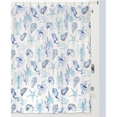 Creative Bath Products Creative Bath S1276BLU Nantucket Shower Curtain; Blue
