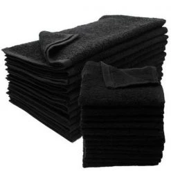 DDI 2315170 Black Bleach Proof Salon Towels – 16" x 27" Case of 120
