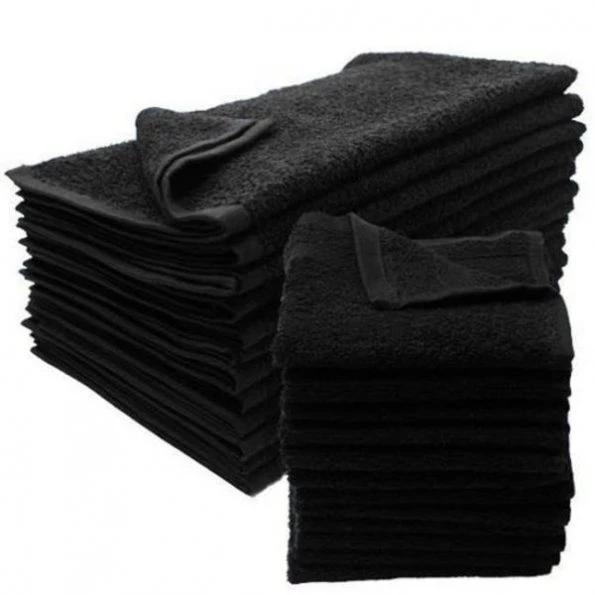 DDI 2315170 Black Bleach Proof Salon Towels – 16" x 27" Case of 120