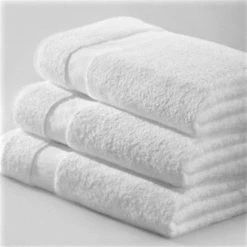 24 x 50 in. Bath Towel – White; Case of 12