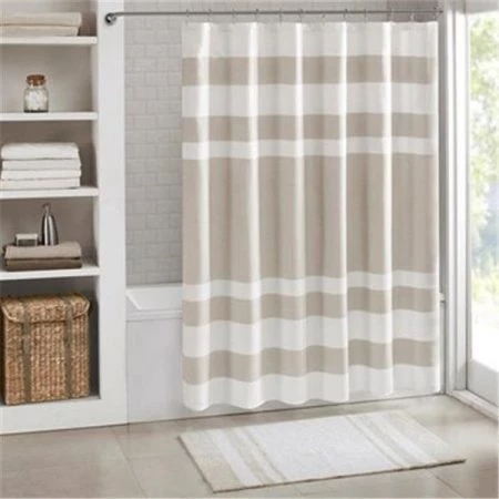 Madison Park MP72-1486 Cotton Reversible Bath Rug - Taupe