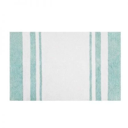 Madison Park MP72-2492 Spa Cotton Reversible Bath Rug - Aqua