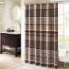 Madison Park MP70-3040 Princeton Jacquard Shower Curtain; Red - 72 x 72 in.