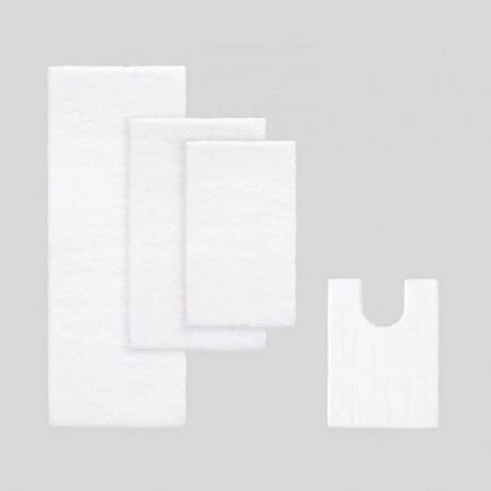 Madison Park Signature Madison Park MPS72-162 Marshmallow Memory Bath Rug; White - 20 x 30 in.