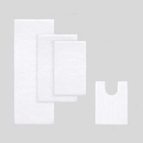 Madison Park MPS72-162 Marshmallow Memory Bath Rug; White – 20 x 30 in.