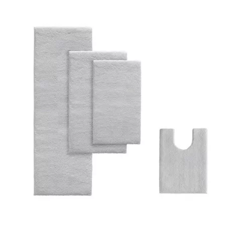 Madison Park Signature Madison Park MPS72-172 Marshmallow Memory Bath Rug; Gray - 24 x 72 in.