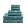 Madison Park Signature Madison Park MPS73-194 800Gsm 100 Percent Cotton Towel; Dusty Green - 8 Piece Set