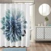 Madison Park MP70-4800 72 x 72 in. Norah 200TC Cotton Percale Shower Curtain - Aqua