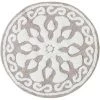 Madison Park MP72-4431 25 in. Medallion Cotton Tufted Bath Rug; Grey