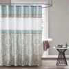 510 Design 5DS70-0094 72 x 72 in. Printed & Embroidered Shower Curtain - Blue