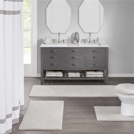 Madison Park MPS72-384 20 x 30 in. Bath Rug - Taupe