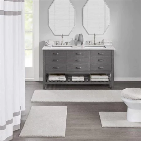 Madison Park MPS72-386 24 x 72 in. Bath Rug - Taupe