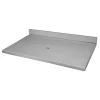 Eden Bath EB-N3722LG 37 x 22 in. Concrete Counter Vanity Top with Backsplash; Light Gray