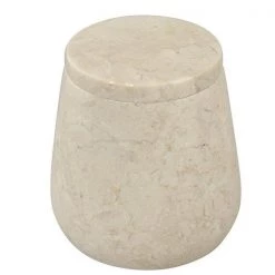 Creative Home 33032 Champagne Marble Dalton Cotton Ball Holder