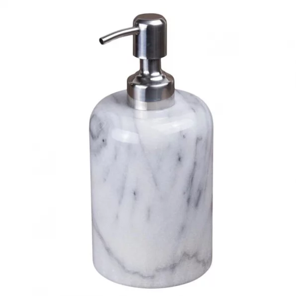 EVCO International 32464 Marble Liquid Soap Dispenser; White