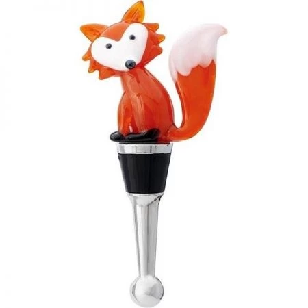 Ls Arts Inc LS Arts BS-468 Bottle Stopper - Orange Fox