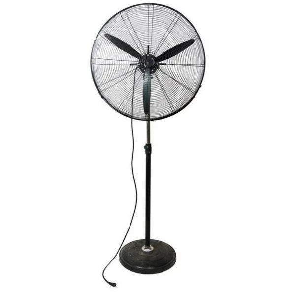 Northlight 32607210 30 in. Jet Black Adjustable Height 3-Speed Oscillating Industrial Pedestal Fan 1 Northlight 32607210 30 in. Jet Black Adjustable Height 3-Speed Oscillating Industrial Pedestal Fan