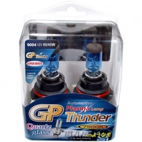 GP-Thunder SGP75K-9004 7500 K HB2 Super White Xenon Quartz Light Bulbs for Headlamp Fog Cornering Day Time Running Lights