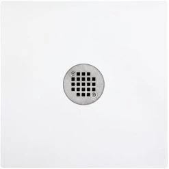 Handi Products SMD2424W01 24 x 24 in. Shower Mat with Drain; White