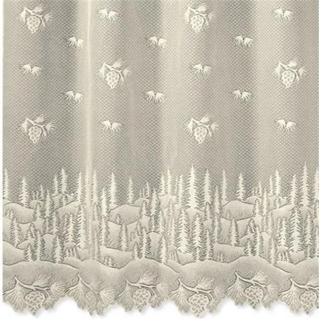 Heritage Lace 6145W-OC 72 x 72 in. Pinecone Shower Curtain