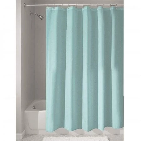 Interdesign 14635 72 x 72 in. Mint Polyester Shower Curtain Liner