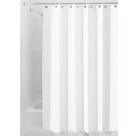 Interdesign 15462 108 x 72 in. White Polyester Shower Curtain Liner