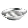 Interdesign 21167 4.1 x 5.3 x 1.1 in .Brushed Oval Forma Soap Dish