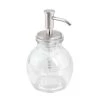 Interdesign 24510 15 oz Glass & Brushed Nickel Westport Soap Dispenser