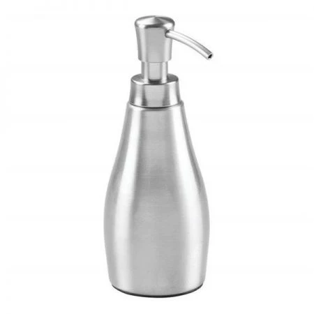 InterDesign 39350 8 oz Brushed Aluminum Soap Dispenser