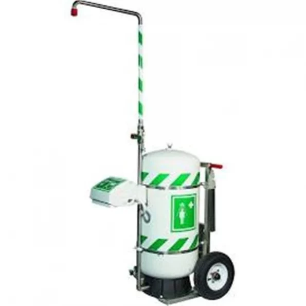 Justrite 30451 30 gal Mobile Self-Contained Emergency Safety Shower with Eye & Face Wash 1 Justrite 30451 30 gal Mobile Self-Contained Emergency Safety Shower with Eye & Face Wash