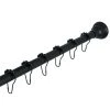 Furnorama Straight Shower Curtain Rod with Shower Curtain Rings; Oil Rubbed Bronze