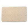 Betterbeds 17 x 24 in. Embroidered Memory Foam Bath Mat; Tapioca