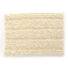 Betterbeds 21 x 34 in. Ultra Plush Jumbo Striped Chenille Bath Mat; Cream