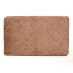 Stephan Roberts Home 40N-EM4V16-12 24 x 40 in. Embroidered Memory Foam Bath Mat; Wood Smoke