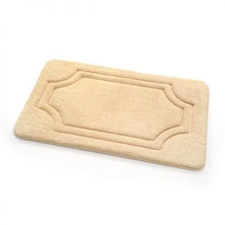 Stephan Roberts Home BFDM-24C725-12 17 x 24 in. Luxurious Memory Foam Bath Mat with Water Shield Technology - Biscotti Beige