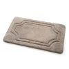 Stephan Roberts Home BFDM-24C749-12 17 x 24 in. Luxurious Memory Foam Bath Mat with Water Shield Technology - Atmosphere Taupe
