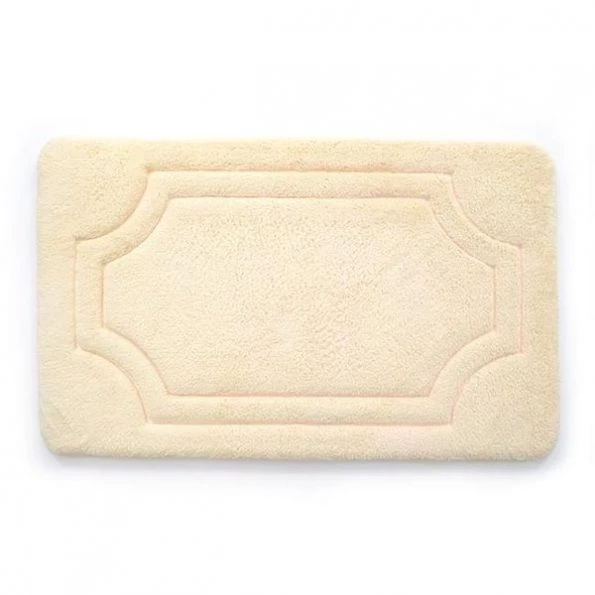 21 x 34 in. Luxurious Memory Foam Bath Mat with Water Shield Technology – Antique White