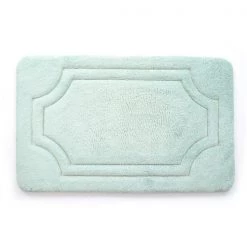 Stephan Roberts Home BFDM-24817-12 17 x 24 in. Luxurious Memory Foam Bath Mat with Water Shield Technology – Misty Blue