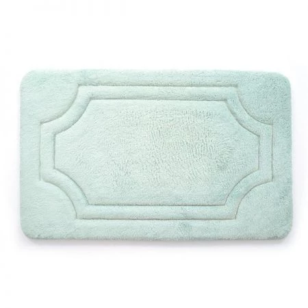 Stephan Roberts Home BFDM-24817-12 17 x 24 in. Luxurious Memory Foam Bath Mat with Water Shield Technology - Misty Blue