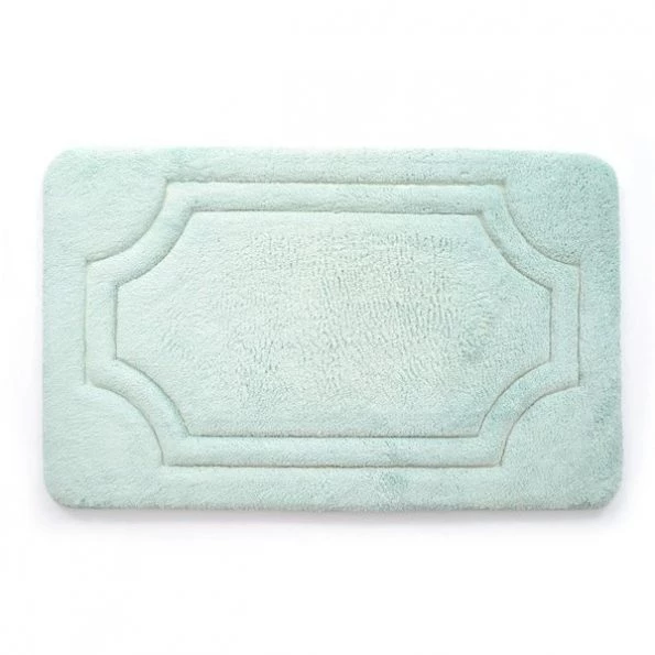 Stephan Roberts Home BFDM-24817-12 17 x 24 in. Luxurious Memory Foam Bath Mat with Water Shield Technology – Misty Blue