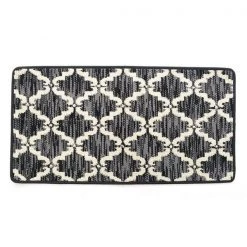 20 x 39 in. Ultra Plush Pacific Knitted Loop Pile Polyester Bath Mat – Black