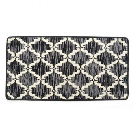Betterbeds 20 x 39 in. Ultra Plush Pacific Knitted Loop Pile Polyester Bath Mat - Black