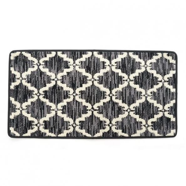 20 x 39 in. Ultra Plush Pacific Knitted Loop Pile Polyester Bath Mat – Black