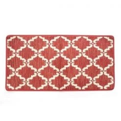 Stephan Roberts Home 39N-KPL232-12 20 x 39 in. Ultra Plush Pacific Knitted Loop Pile Polyester Bath Mat – Red
