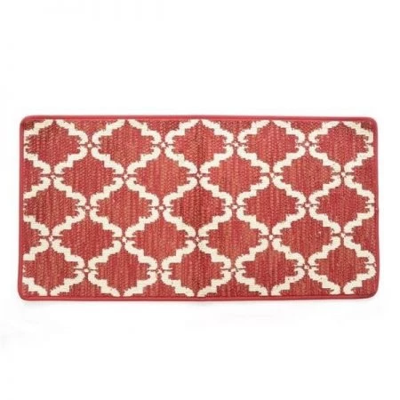 Stephan Roberts Home 39N-KPL232-12 20 x 39 in. Ultra Plush Pacific Knitted Loop Pile Polyester Bath Mat - Red